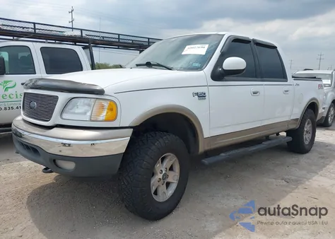 2002 Ford F-150 Lariat/Xlt z USA, uszkodzony, nr VIN 1FTRW08L92KD28075